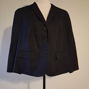 Talbots Dark Blue Women's Blazer Size 14W
